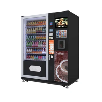 Automat za prodaju pića i grickalica sa zaslonom osjetljivim na dodir, aparat za hranu i napitke, vending machines, kiosk self-catering na otvorenom