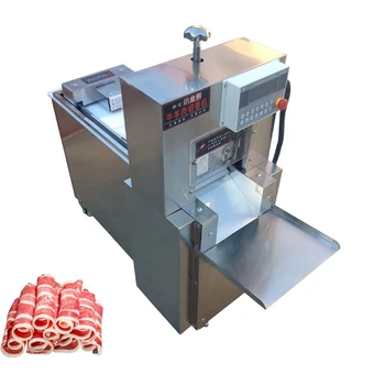 Komercijalni električni слайсер od nehrđajućeg čelika za rezanje mesa, CNC stroj za peciva s ovčetinom i jedan komad, za obradu hrane