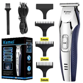 Stroj za šišanje kose Kemei, profesionalni frizer stroj za šišanje kose i brade, muška električna бритвенная punjenje KM-033