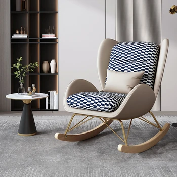 Luksuzni stolice u skandinavskom stilu, podrška naslon za dnevni boravak, toaletni stolovi, stolice za ljuljanje za čitanje, Sillon, pojedinačne kopije dizajnerskim namještajem